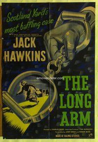 s732 THIRD KEY English one-sheet movie poster '57 Hawkins, The Long Arm!