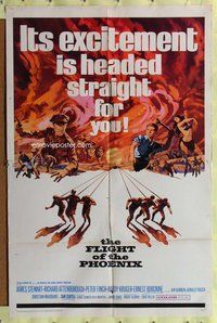 s230 FLIGHT OF THE PHOENIX one-sheet movie poster '66 James Stewart