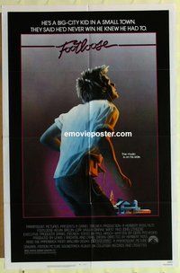s232 FOOTLOOSE one-sheet movie poster '84 dancin' Kevin Bacon!