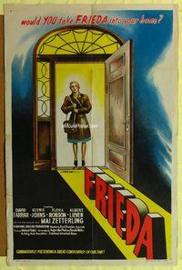 s242 FRIEDA one-sheet movie poster '47 Mai Zetterling, Basil Dearden