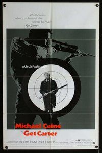 s250 GET CARTER one-sheet movie poster '71 Michael Caine, Ekland