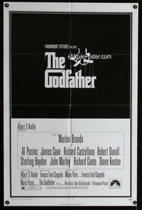 s257 GODFATHER one-sheet movie poster '72 Francis Ford Coppola classic!