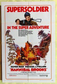 s269 HANNIBAL BROOKS int'l one-sheet movie poster '69 Oliver Reed, Winner