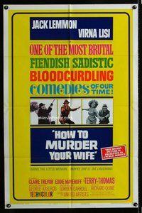 s289 HOW TO MURDER YOUR WIFE style B one-sheet movie poster '65 Jack Lemmon