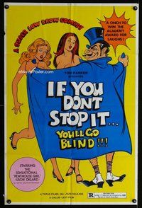s299 IF YOU DON'T STOP IT YOU'LL GO BLIND one-sheet movie poster '76 sexy!