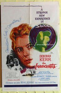 s306 INNOCENTS one-sheet movie poster '62 Deborah Kerr, Michael Redgrave