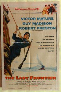 s345 LAST FRONTIER one-sheet movie poster '55 Victor Mature, Guy Madison