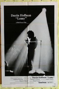 s355 LENNY one-sheet movie poster '74 Dustin Hoffman, Perrine, Bob Fosse