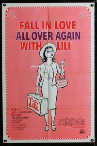 s362 LILI one-sheet movie poster R64 you'll fall in love with Leslie Caron