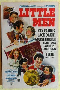 s369 LITTLE MEN one-sheet movie poster '40 Kay Francis, Jack Oakie