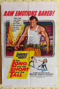 s376 LONG & SHORT & THE TALL int'l one-sheet movie poster '60 Laurence Harvey