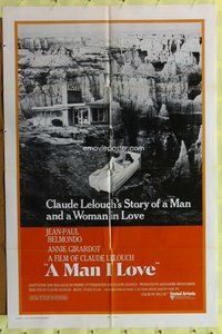 s388 LOVE IS A FUNNY THING int'l one-sheet movie poster '70 Claude Lelouch