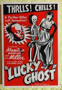 s393 LUCKY GHOST one-sheet movie poster R48 Mantan Moreland, Toddy!