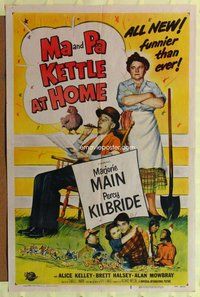 s397 MA & PA KETTLE AT HOME one-sheet movie poster '54 Marjorie Main