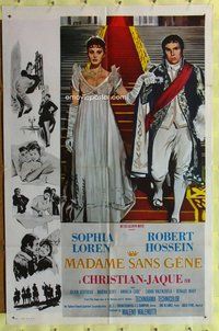 s403 MADAME int'l one-sheet movie poster '63 Sophia Loren, Hossein