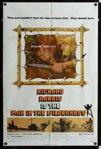 s422 MAN IN THE WILDERNESS one-sheet movie poster '71 Richard Harris