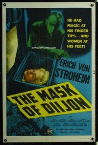 s435 MASK OF DIIJON one-sheet movie poster '46 Erich Von Stroheim