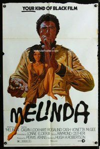 s449 MELINDA one-sheet movie poster '72 YOUR kind of black film!