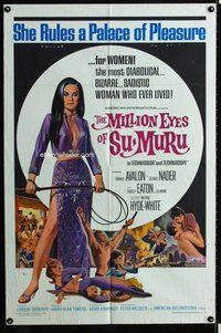 s455 MILLION EYES OF SU-MURU one-sheet movie poster '67 sexy Shirley Eaton!