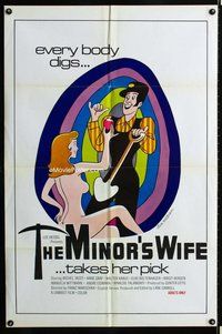 s458 MINOR'S WIFE one-sheet movie poster '72 sexy Dick Beltran art!