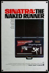 s475 NAKED RUNNER one-sheet movie poster '67 Frank Sinatra, cool image!