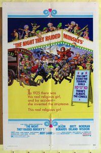 s484 NIGHT THEY RAIDED MINSKY'S one-sheet movie poster '68 Frazetta art!