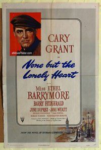 s488 NONE BUT THE LONELY HEART one-sheet movie poster '44 Cary Grant