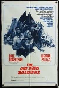 s500 ONE EYED SOLDIERS one-sheet movie poster '67 Dale Robertson, Paluzzi