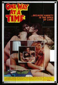 s502 ONE WAY AT A TIME one-sheet movie poster '79 John Holmes