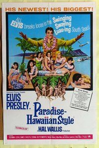 s510 PARADISE HAWAIIAN STYLE one-sheet movie poster '66 Elvis Presley
