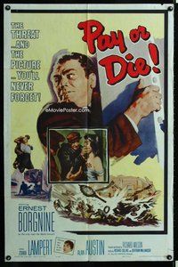 s519 PAY OR DIE one-sheet movie poster '60 Marty vs the Mafia!
