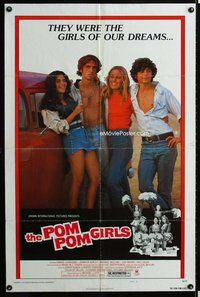 s536 POM POM GIRLS style B one-sheet movie poster '76 high school teen sex!