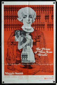 s546 PRIME OF MISS JEAN BRODIE one-sheet movie poster '69 Maggie Smith