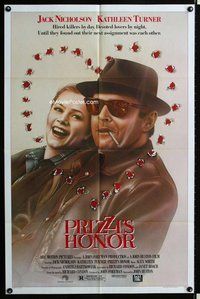 s553 PRIZZI'S HONOR one-sheet movie poster '85 Jack Nicholson, Turner