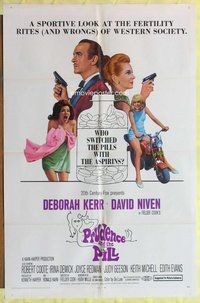s557 PRUDENCE & THE PILL one-sheet movie poster '68 Deborah Kerr, Niven