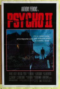 s561 PSYCHO 2 one-sheet movie poster '83 Anthony Perkins, Vera Miles