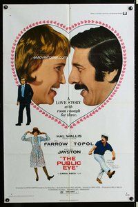 s562 PUBLIC EYE one-sheet movie poster '72 Mia Farrow, Topol