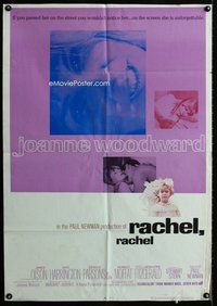 s566 RACHEL RACHEL one-sheet movie poster '68 Joanne Woodward, Paul Newman
