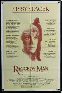 s568 RAGGEDY MAN one-sheet movie poster '81 Sissy Spacek, Eric Roberts