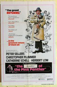 s587 RETURN OF THE PINK PANTHER style B one-sheet movie poster '75 Sellers