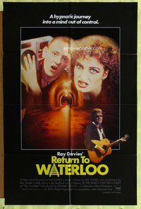 s589 RETURN TO WATERLOO one-sheet movie poster '85 The Kinks, rock & roll!