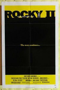 s600 ROCKY 2 one-sheet movie poster '79 Sylvester Stallone, Weathers