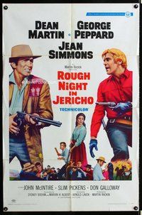 s610 ROUGH NIGHT IN JERICHO style A one-sheet movie poster '67 Martin,Peppard
