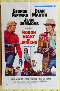 s611 ROUGH NIGHT IN JERICHO style B one-sheet movie poster '67 Martin,Peppard