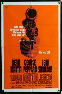 s612 ROUGH NIGHT IN JERICHO style C one-sheet movie poster '67 pointing gun!