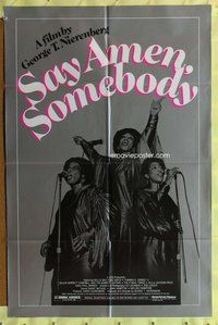 s631 SAY AMEN, SOMEBODY one-sheet movie poster '82 black gospel singing!