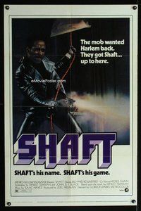 s643 SHAFT one-sheet movie poster '71 Richard Roundtree classic!