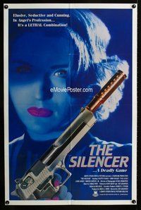 s648 SILENCER one-sheet movie poster '92 elusive, seductive & cunning!