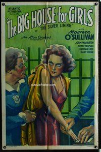 s649 SILVER LINING one-sheet movie poster R33 Maureen O'Sullivan, Compson