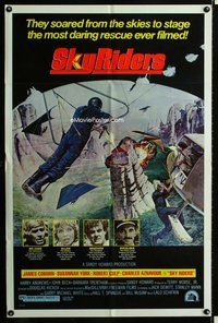 s654 SKY RIDERS style A one-sheet movie poster '76 Coburn, Susannah York